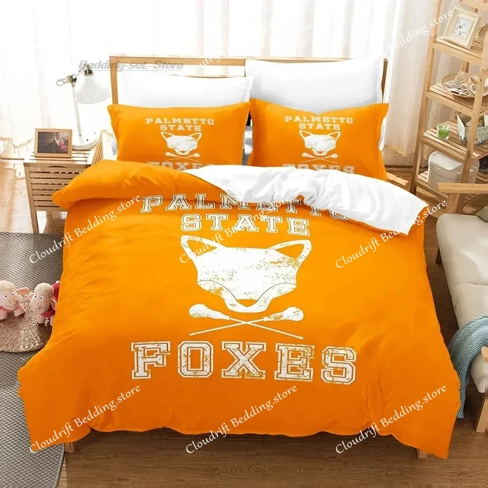 The Foxhole Court Palmetto State Bedding Set Single Twin Full Queen King Size Bed Set Aldult Kid Bedroom Kawaii Duvetcover Set