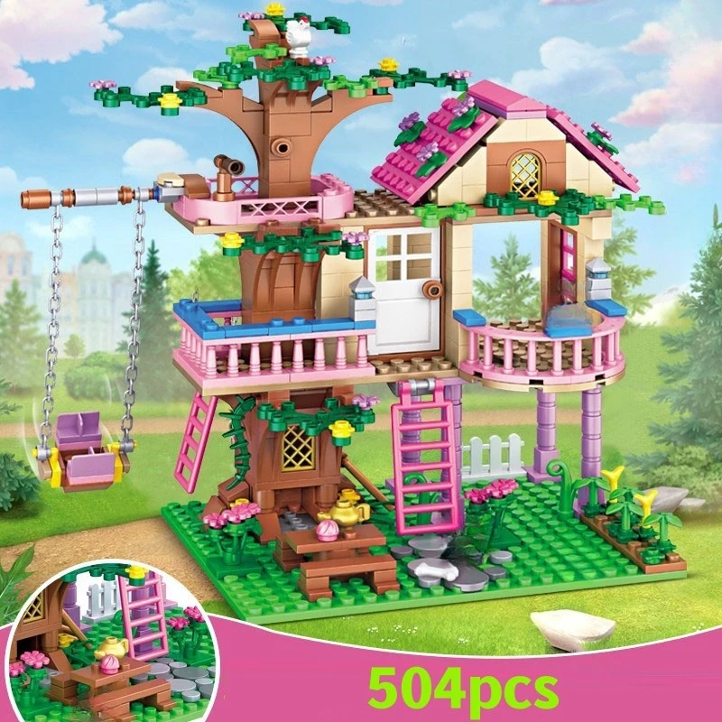 

NEW Friends City House Summer Holiday Villa Apartment Building Blocks Sets Figures DIY Toys for Kid Girls Back To School Gifts