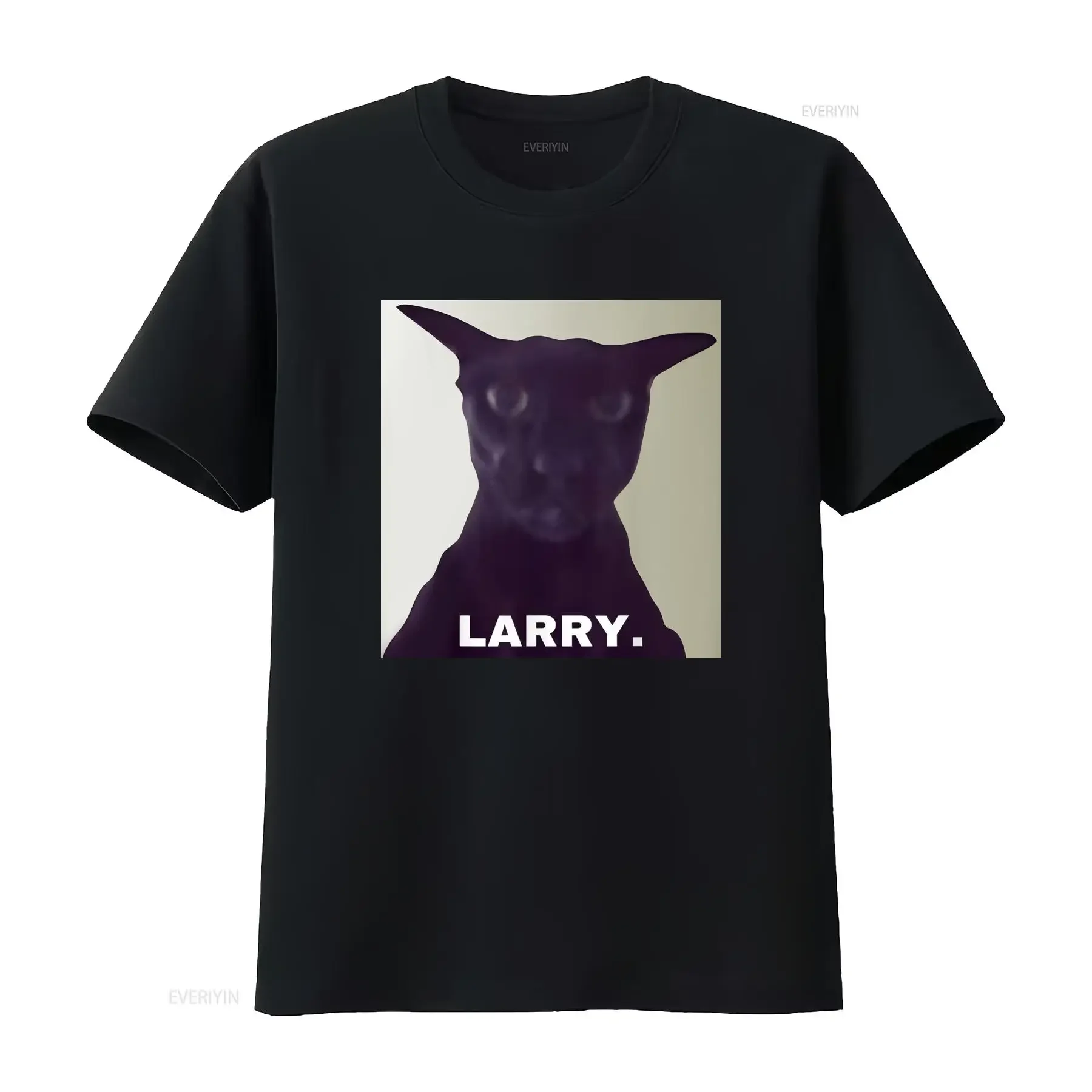 Evil Larry T Shirt Unique Design for Cat Lovers vintage Washed fashion Comfortable Top For Everyday Wear Versatile graphic