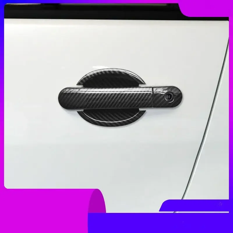 For Nissan Latio / Laptop 2006 2007 2008 2009 2010 2011 Chrome Carbon Fiber Car Door Handle Covers Styling Accessories Stickers