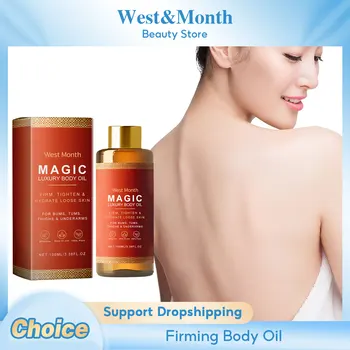 빛나는 피부 수리를 위한 퍼밍 바디 오일 부드러운 안티 셀룰라이트 리프팅 강화 라이트닝 건조 보습 마사지 케어 개선