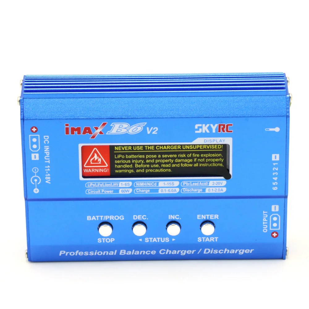 SKYRC IMax B6 V2 Digital LCD Lipo NiMh 3S battery  Balance Charger With AC POWER 12v 5A Adapter for Rc Car Drone Helicopter