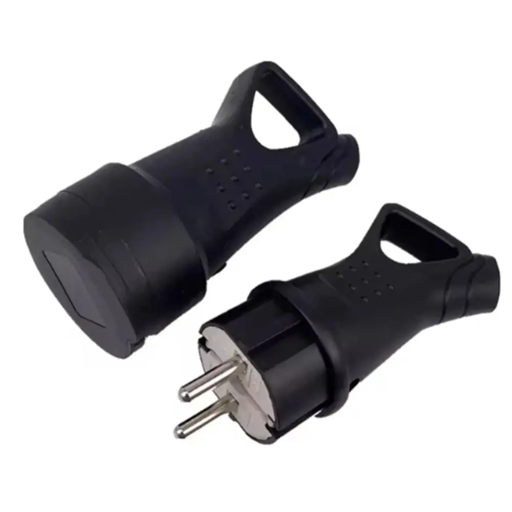 Universal 16A 250V 7 Pin Adapter Waterproof Rubber Connector Anti Drop Towing Plug Adapter