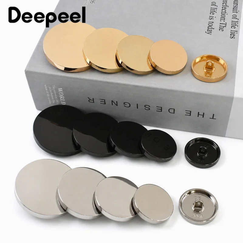 10 Stück 10-28mm Metall-Flachknöpfe zum Nähen von Jeans, Hemden, Dekorative Knöpfe, Handtaschen-Verschlüsse, DIY-Bekleidungszubehör