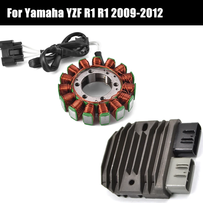 

Engine Magneto Stator Coil+Voltage Regulator Rectifier For Yamaha YZF R1 YZFR1 YZF-R1 2009 2010 2011 2012 2013 2014