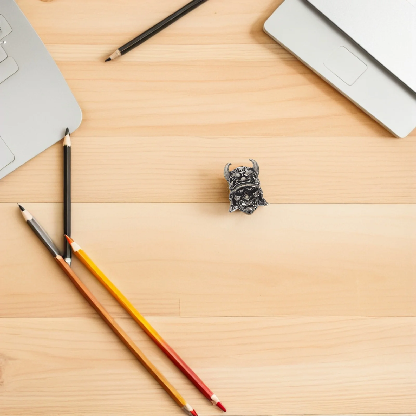 

3Pcs Vintage Japanese Samurai Pendant Copper Charm for DIY Craft Jewelry Making Keyring Necklace Bag Decorative Accessory