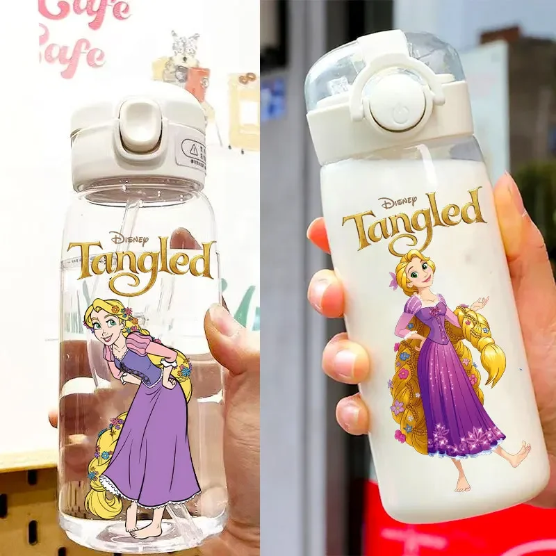 رابونزيل 400 مللي/600 مل كوب ماء متشابك بسعة كبيرة مع شفاطة محمولة ومقاومة للسقوط كوب محمول إبريق ماء شفاف
