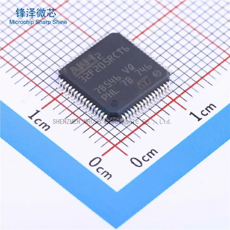 MCU 32-bit STM32F ARM Cortex M3 RISC 256KB Flash 2.5V/3.3V 64-Pin LQFP Tray - Trays  STM32F205RCT6