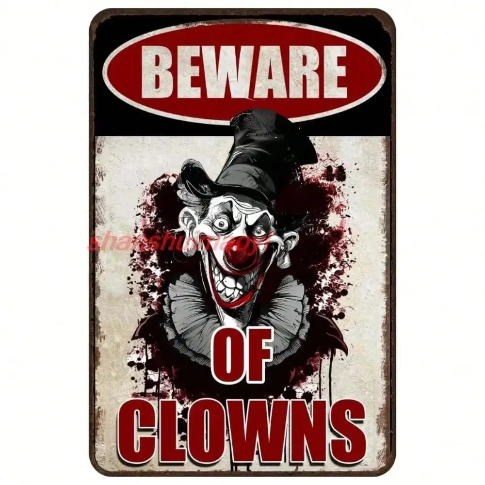 Vintage Asylum Metal Sign 8x12 Inch, Criminally Insane Wall Decor for Home Garden