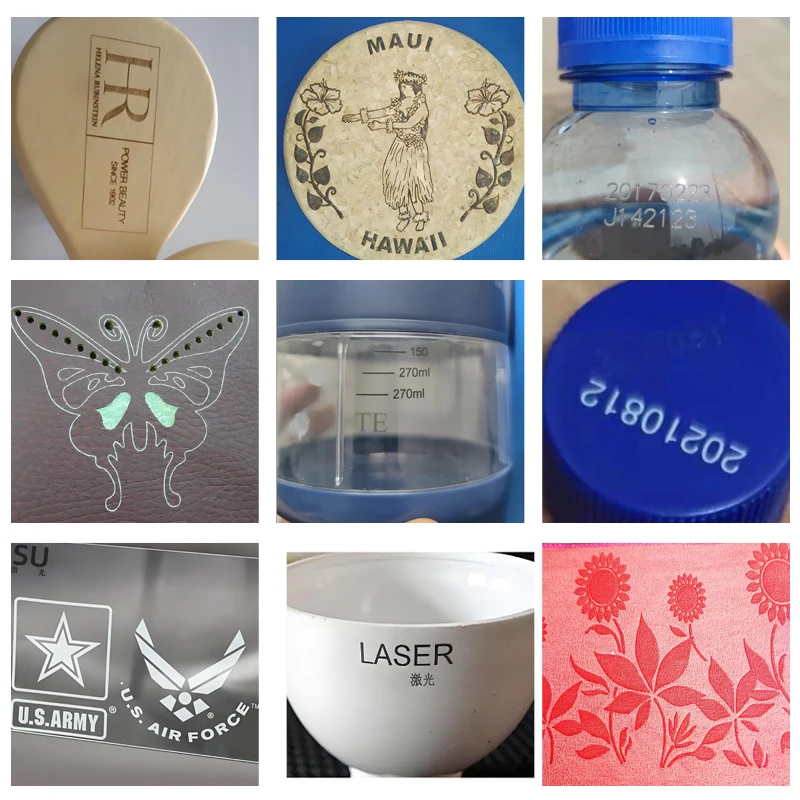 آلة الوسم بالليزر CO2 35W 40W مصدر الليزر CO2 حفارة لكوب الخشب الاكريليك