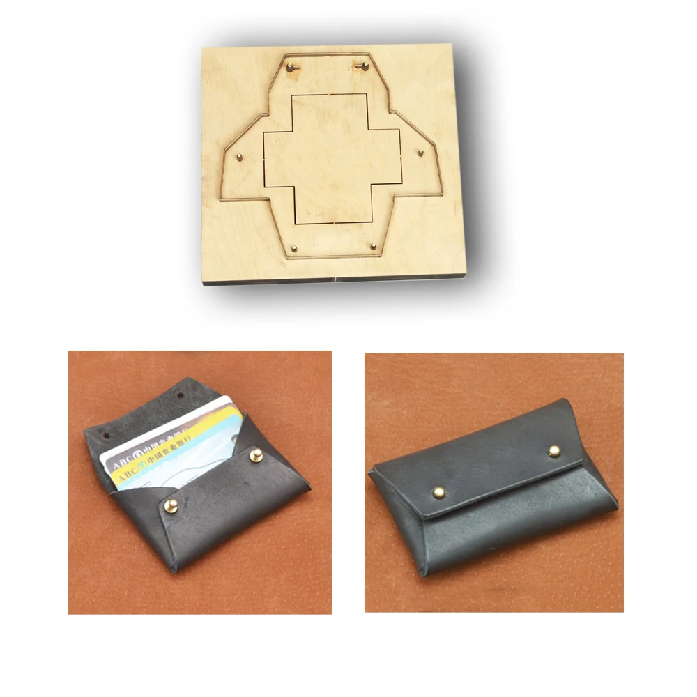 DIY leather craft name card holder die cutting knife mould hand machine punch tool template