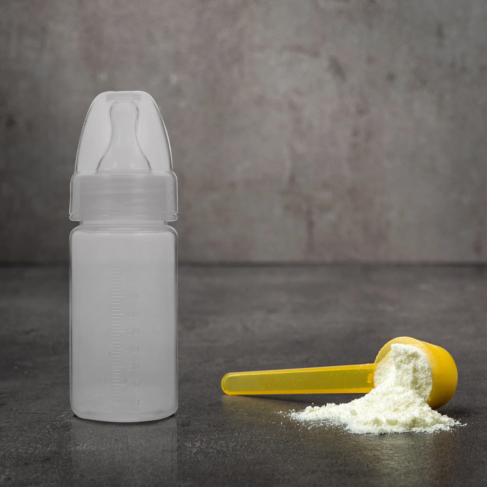 

5pcs Disposable Bottles Once-Off Newborn Milk Bottles 100ml PP Material Clear Scale Once-off Newborn Feeding Helpers Soft Teat