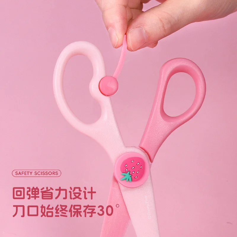 Disney Frozen Kids Safety Scissors for Handmade Action Figures Toys Mickey Lotso Cartoon Scissor Student Supplies Birthday Gifts