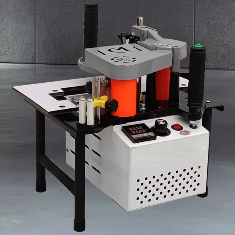 

220V110V Edge Banding Machine 1200W Double Side Gluing Edge Bander PVC Woodworking Edge Banding Machine
