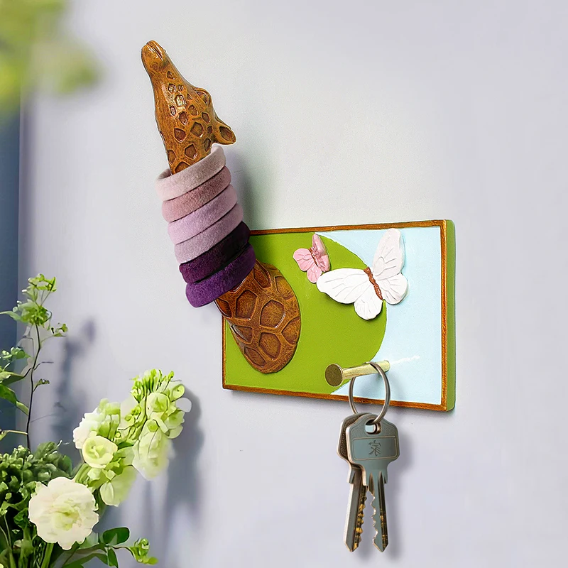 

New hair band headrope storage rack, no punching adhesive bedroom bathroom wall decoration three-dimensional hook 3d