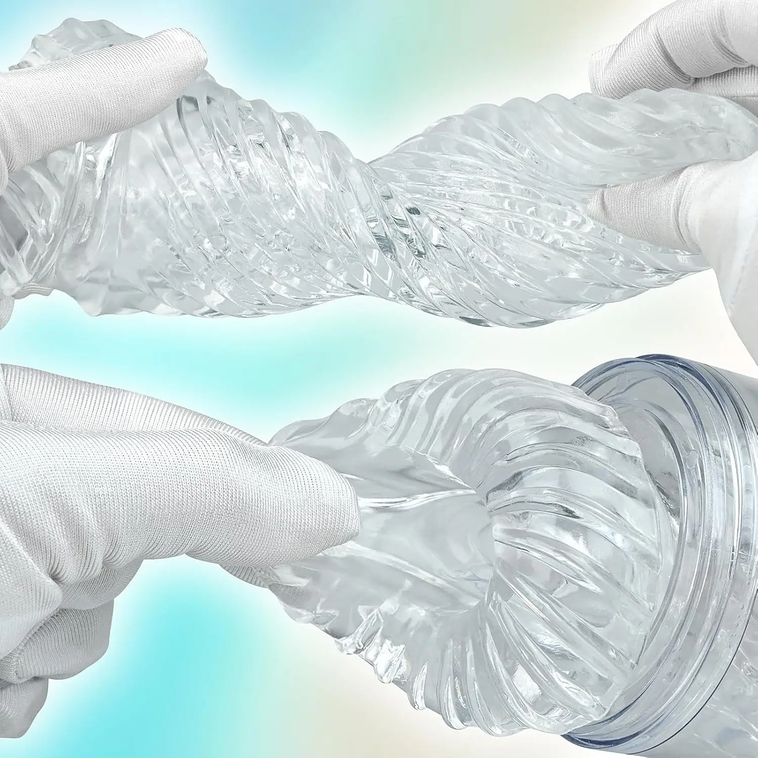 FST 6.77in TPE ذكر الاستمناء ثلاثية الأبعاد واقعية محكم دوامة نفق جيب الهرات ، قابلة لإعادة الاستخدام المحمولة الاستمناء كم لينة B #6