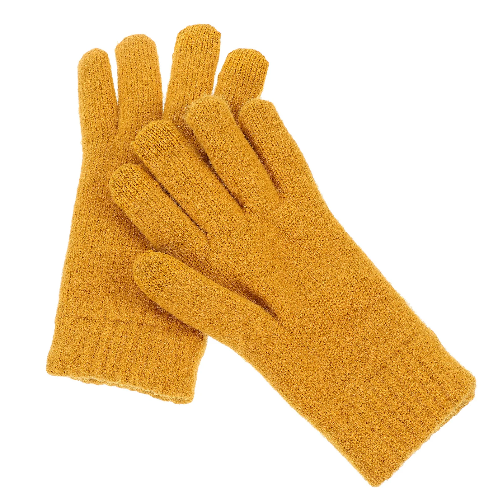 

1 пара теплых вязаных перчаток с сенсорным экраном, мягкие зимние перчатки для вождения, езды на велосипеде, фестивальные элегантные зимние нежные варежки