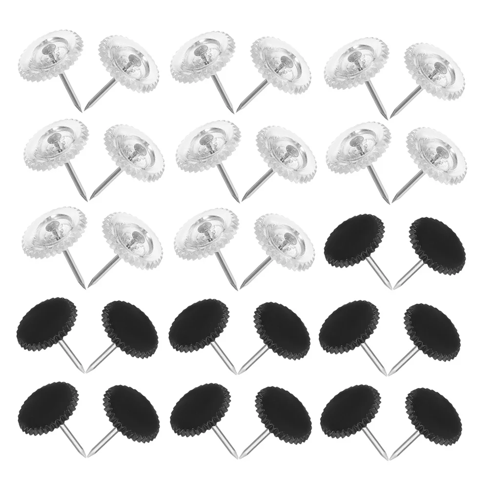 

200Pcs Clear Thumbtacks Pushpins Aluminum Alloy Lightweight for Office Home Bulletin Board Cork Board Message Pins