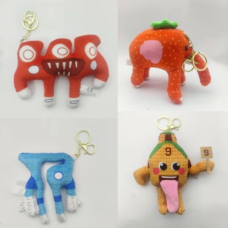 Cute Steal A Brainrot Plush Funny No. 9 House Plush Cute Tongue Spitting Handheld Number 9 Card Stuffed Doll Toy For Kid Gifts