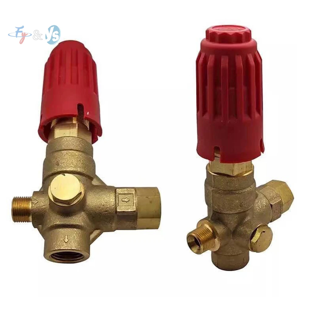 350 Bar 40L/min Bypass Unloader Regulator Valve, High‑Pressure Washer Spare Part for Triple Plunger Pump Pressure Adjustment