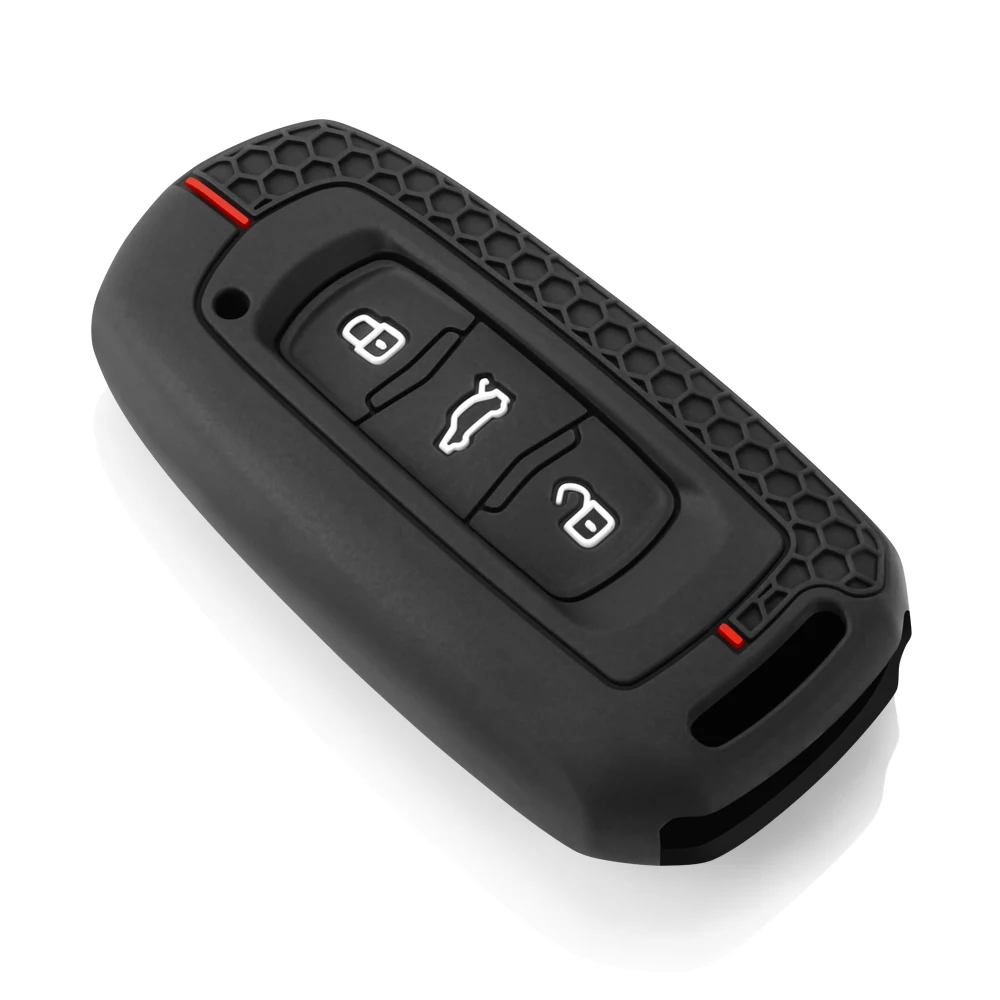 Silicone Car Key Case Cover with Keychain Holder for Geely Emgrand 7 GX3 Atlas GS NL3 Gili Emgrand 7 EX7 GT GC9 Protector #4
