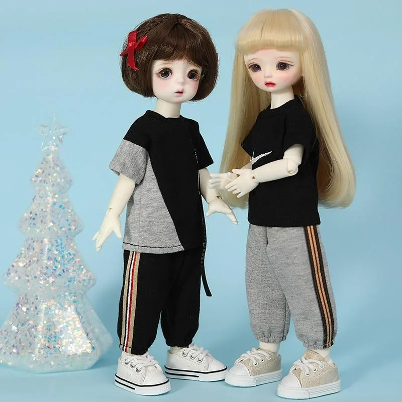 

1/6 bjd одежда для кукол, короткие футболки, длинные штаны