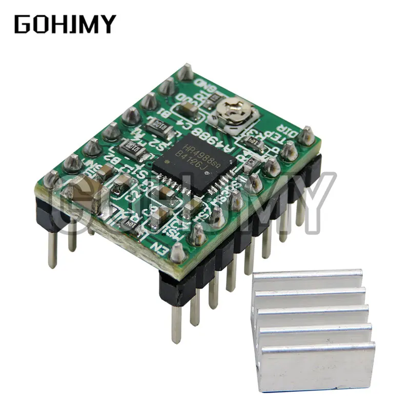 Steptick-ステッピングモーターA4988,Drv8825,ヒートシンクモーター,reprapランプ1.4 1.5 1.6 mks GENV1.4ボード,3Dプリンターパーツ