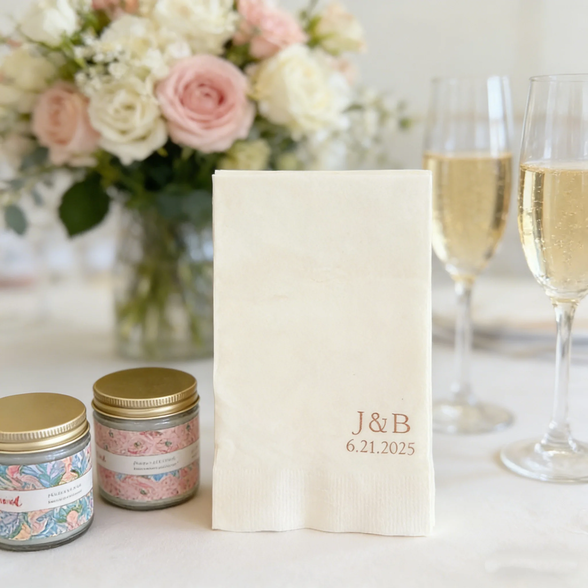 

50 шт. персонализированных бумажных полотенец для гостей на свадьбу, репетицию, ужин, помолвку, вечеринку, для ванной комнаты