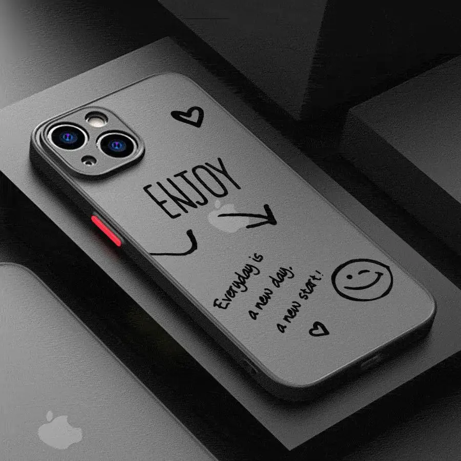 Smiling Face Phone Case for Xiaomi Redmi 12 12C 13C 5G 13 4G A1 A2 Plus 9 9A 9C 9T 10 10C 10A K40 Pro Matte Cover