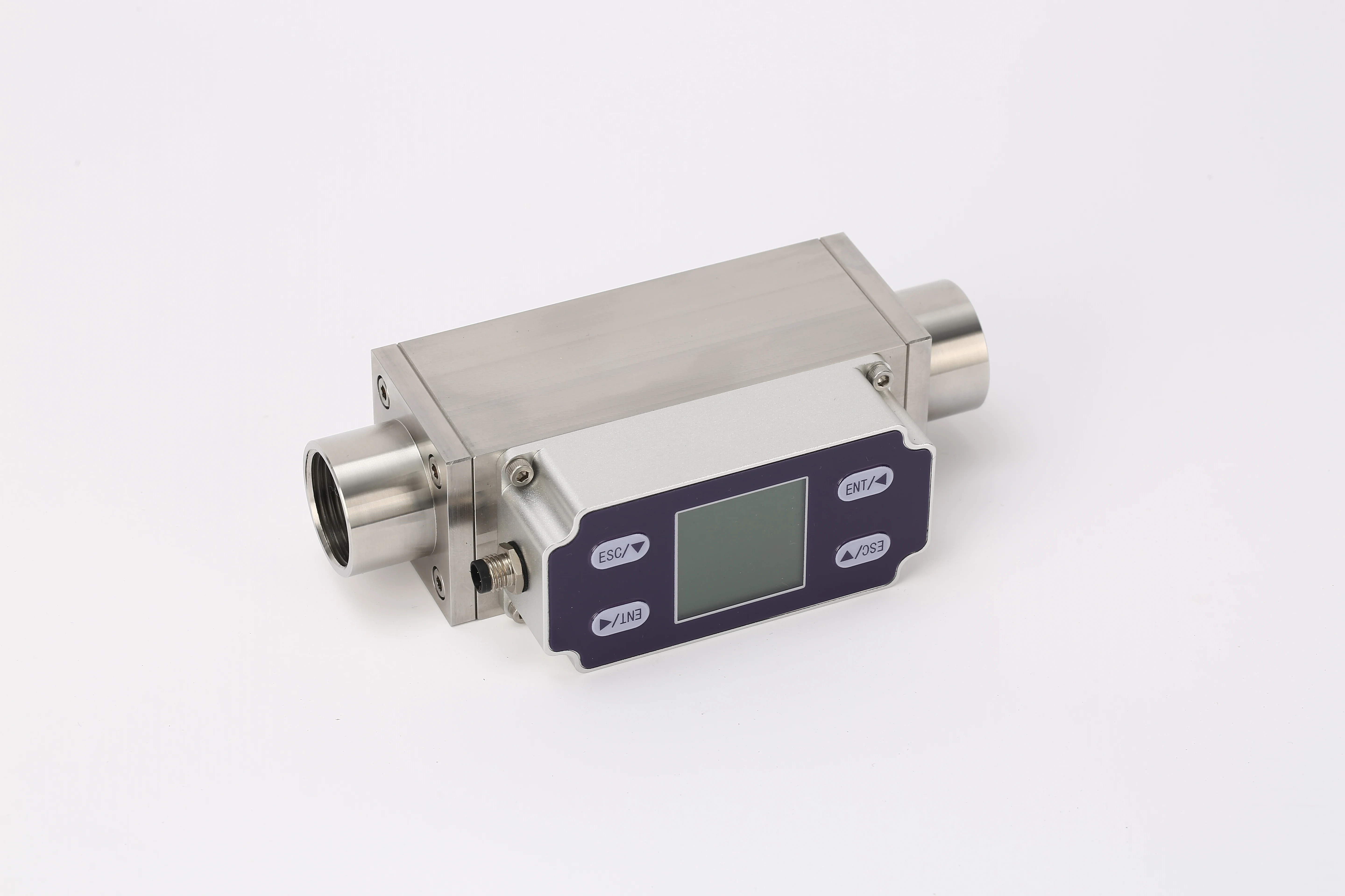Customizable Mini DN25 Industrial  Flowmeter Small Diameter Thermal Mass Flowmeter Compressed Air Ozone Mini Digital OEM