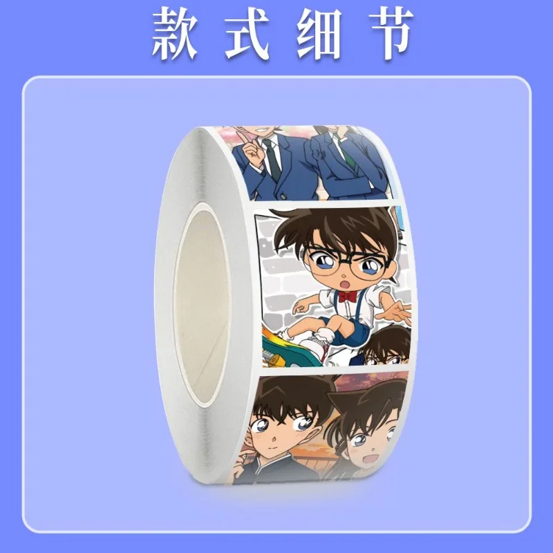 Nueva mercancía de anime de Detective Conan, pegatinas de sello de dibujos animados de personajes bonitos, pegatinas creativas DIY para garabatos, calcomanías decorativas, juguetes
