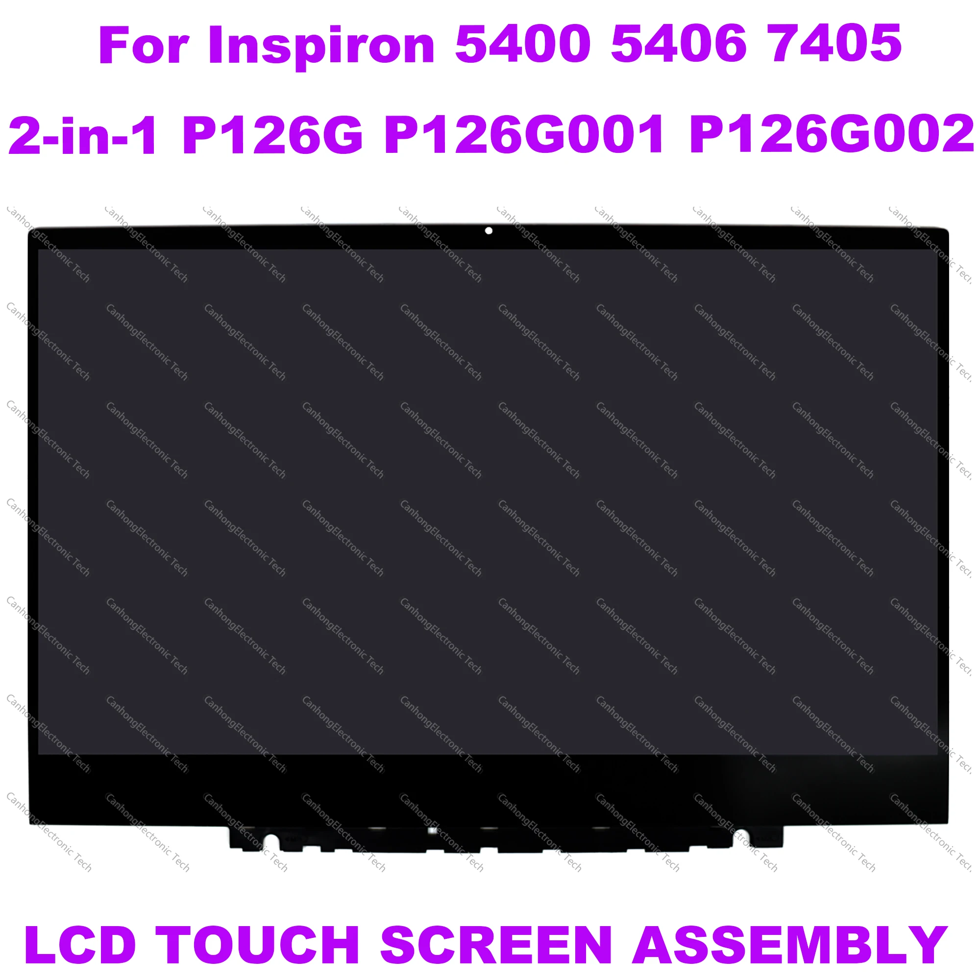 Imagem -02 - Montagem de Substituição do Painel de Exibição de Toque da Tela Lcd para Dell Inspiron 5400 5406 7405 2-em1 P126g001 P126g002 14