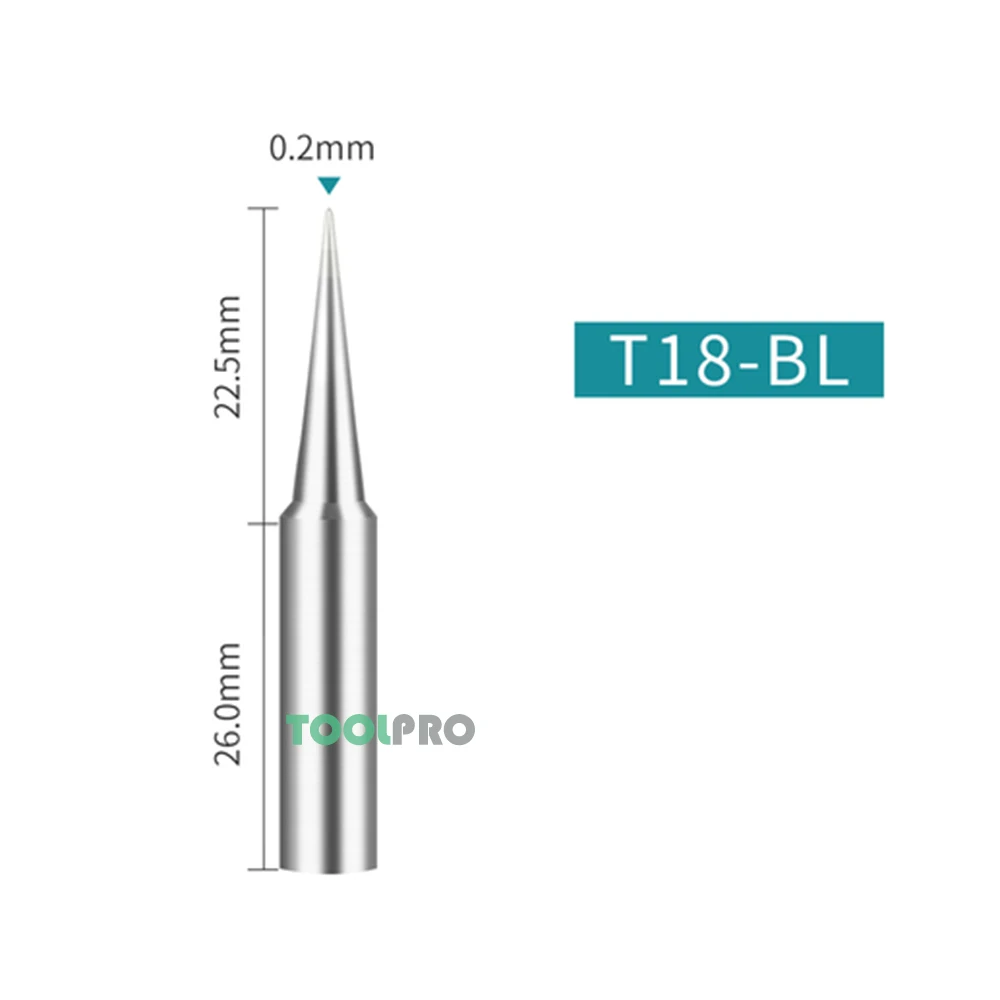 T18 série pontas de solda apto para hakko FX-888 FX-888D FX-8801 FX-600 bico de ferro sem chumbo lidar com lápis bit pontas ferro
