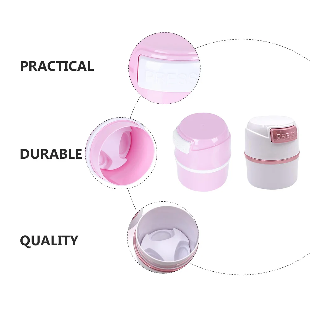 

2pcs Eyelash Glue Storage Jar Dehumidifier Box Reusable Keep Extension Tool Organizer Large Capacity Lightweight