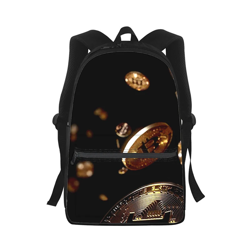 

Bitcoin money currency Men Women Backpack 3D Print Fashion Student School Bag Laptop Backpack Kids Travel Shoulder Bag