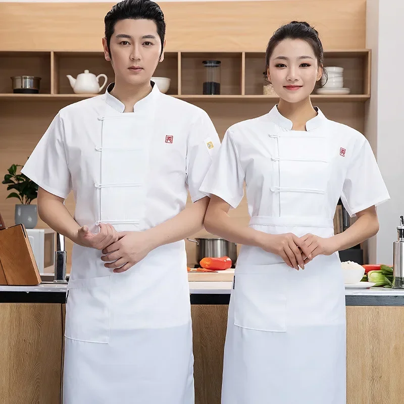 コーヒーショップシェフ制服ホテルスタッフ作業服男性フードサービスウェイター制服レストランキッチン作業服ケータリングジャケット