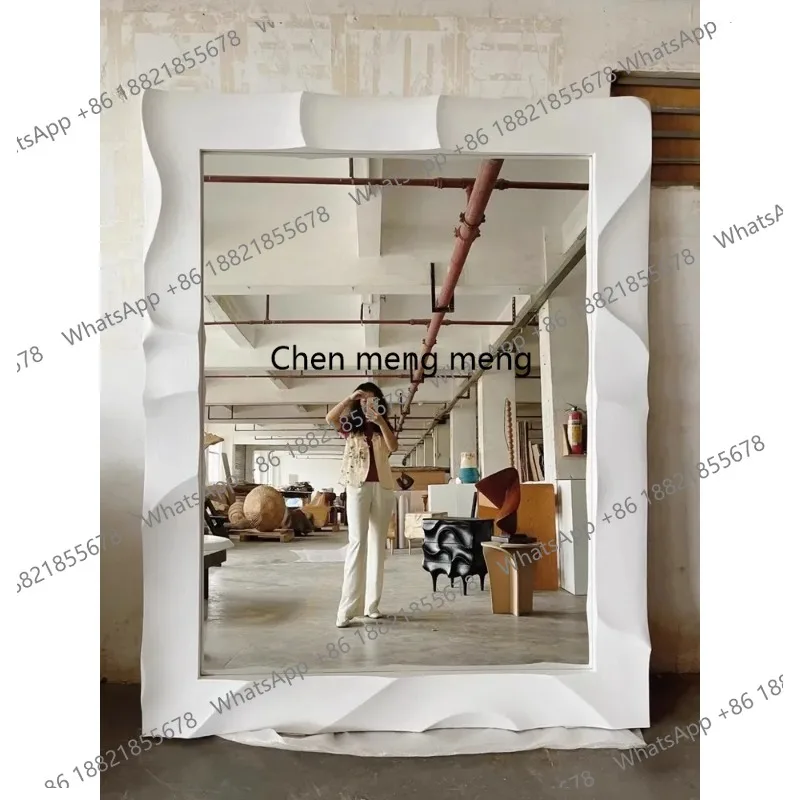 G153 Fashion High Definition Design Artistic Sense Full-body Mirror American Style Living Room Decoration Square Large-Frame Mir