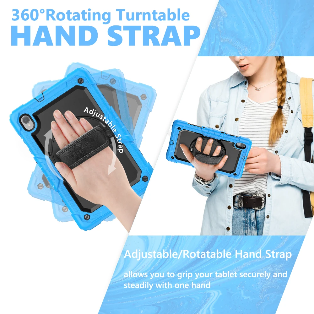 Capa com protetor de tela para Lenovo Tab, capa para serviço pesado, Tab M10 Plus 2020, TB-X606F, 10.3 polegadas, K10 2021, TB-X6C6F, proteção de 3 camadas