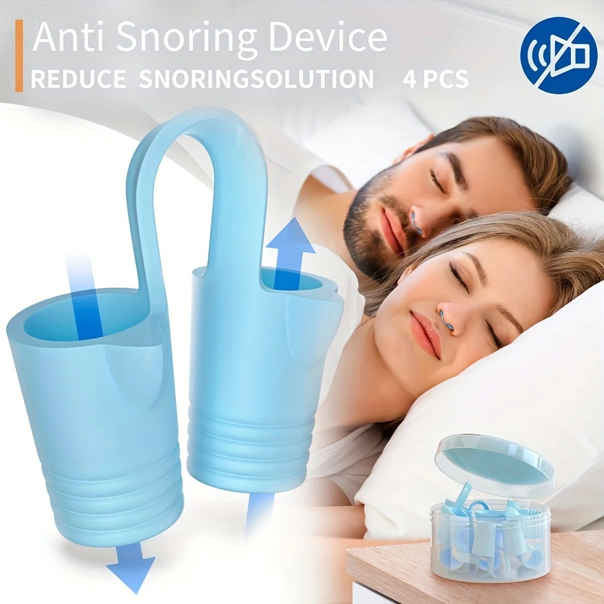 8 Pcs Set of Nose Vents Effective Snoring Solution Nasal Dilators, Anti Snoring Devices Snore Stopper Sleep, Allergy