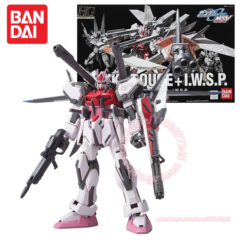 BANDAI GUNDAM HG 1/144 STRIKE ROUGE+IWSP Assembled Model Peripheral Toys Joints Movable Collection Ornaments Birthday Present