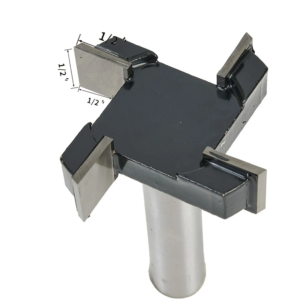 1/2 Inch Shank Carbide Tipped Spoilboard Surfacing Router Bit For CNC Woodworking Engraving Machine Slab Flattening Trimming Too