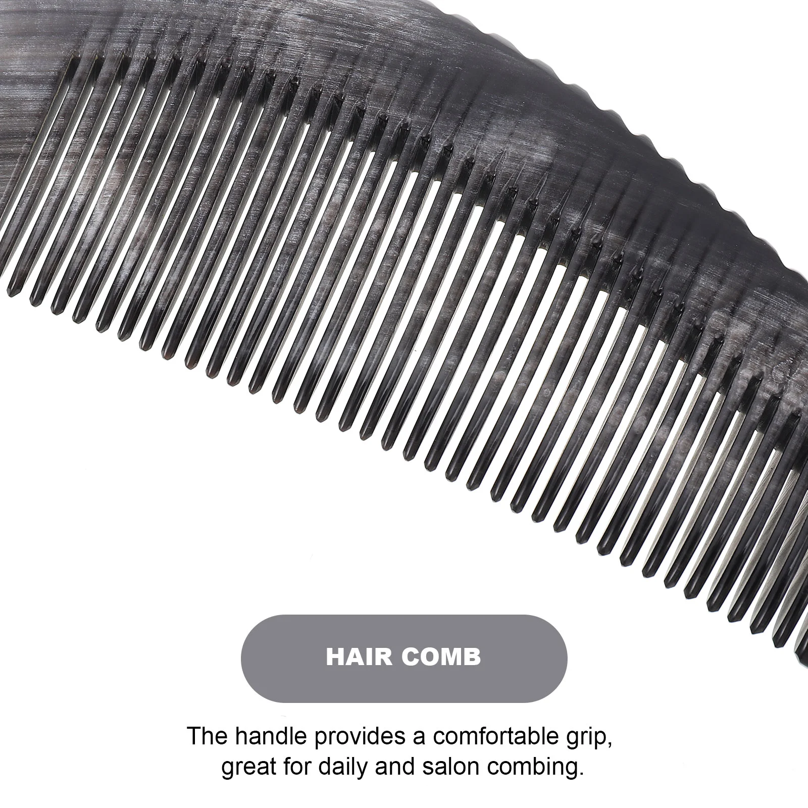 Usable Combs for Men Black Buffalo Horn Simple Hairdressing Home Fashion Scalp Massage Household Anti-static Women Man