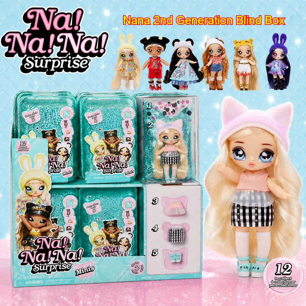

Na Na Na Surprise Minis Blind Box Cute Fashion Mini Doll Collectible Toy for Girls Surprise Toy Doll Mystery Birthday Gift