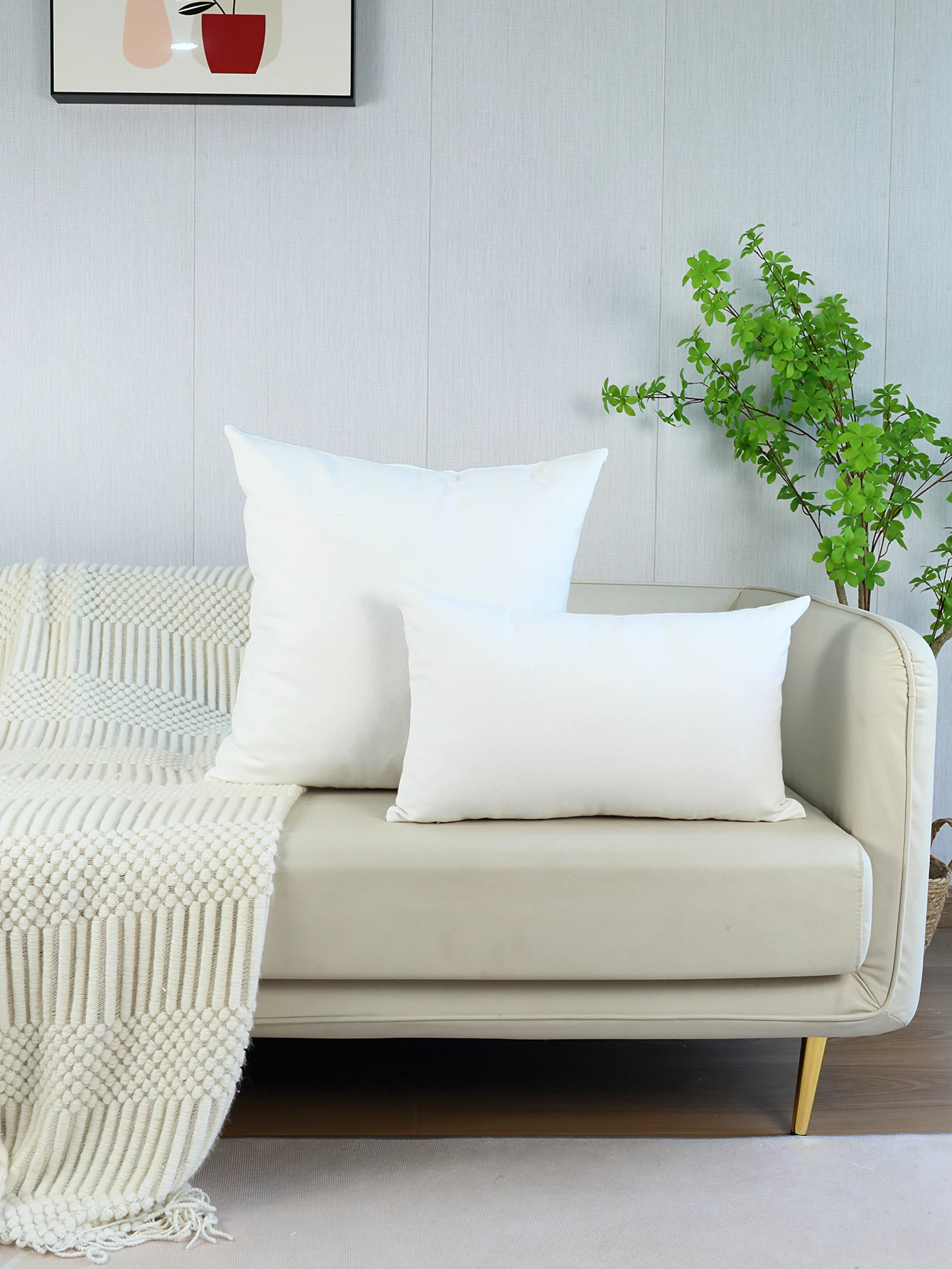 1pc, Home Decoration geometry Cushion Cover Canvas Square Embroidery Pillow Cover for Sofa Bed