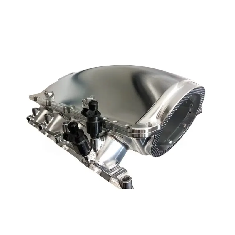 【Hot Selling】 ized High Performance CNC Machined Beautifully Billet Aluminium Intake Manifold