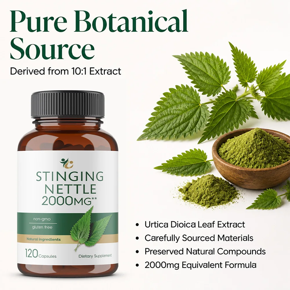 Stinging Nettle Root - Supports Prostate and Urinary Health, Boosts Metabolism, Improves Immunity, Reduces Urinary Frequency