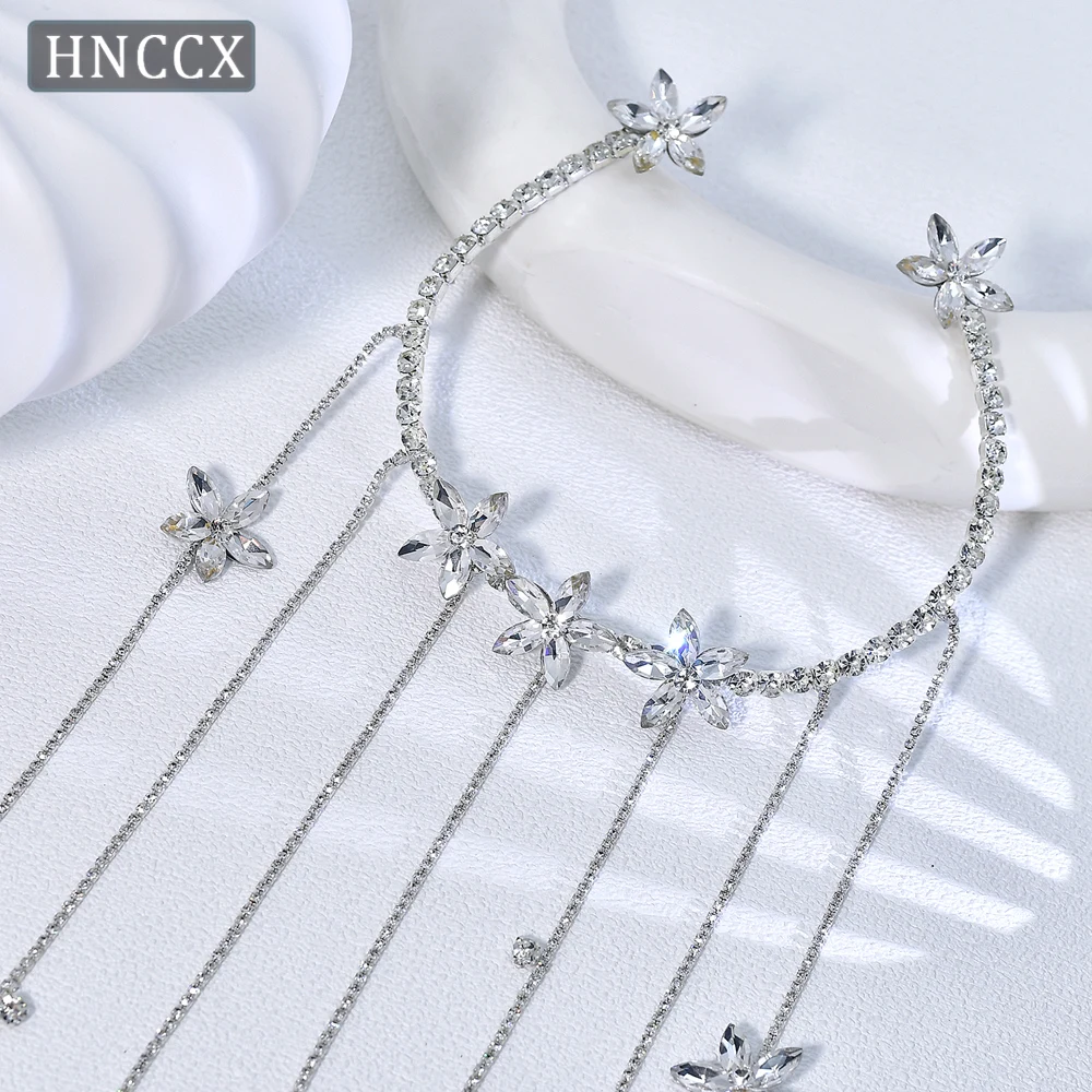 

YouLaPan Fashion Tassel Hair Vine Exquisite Rhinestone Headdress Glitter Elegant Headband Banquet Party Hair Accessories HP959