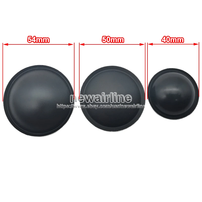 2pcs 40mm/50mm/54mm Speaker Soft Plastic Glue Dome Dust Cap Woofer Cone Cover Bass Repair Parts