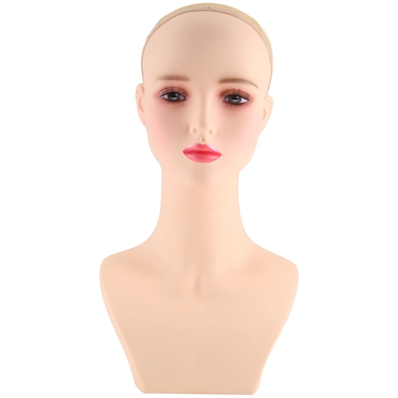 

Bald Female Training Head Cosmetology Mannequin Head For Wigs Making And Display For Hairdresser