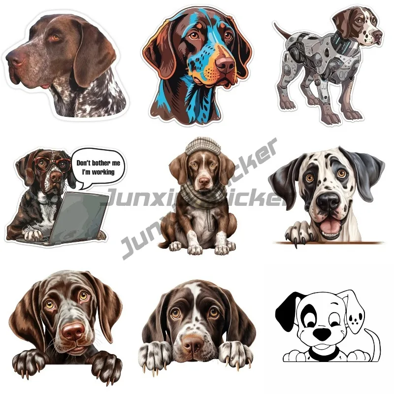 FunnyCar Sticker Various Sizes Decal German Shorthaired Pointer Car Sticker Waterproof on Bumper Rear Window Laptop Refrigerator